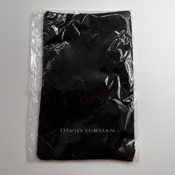David Yurman Jewelry - New David Yurman Black and White Jewelry Polishing Cloth New in Plastic 6”x 3.5”